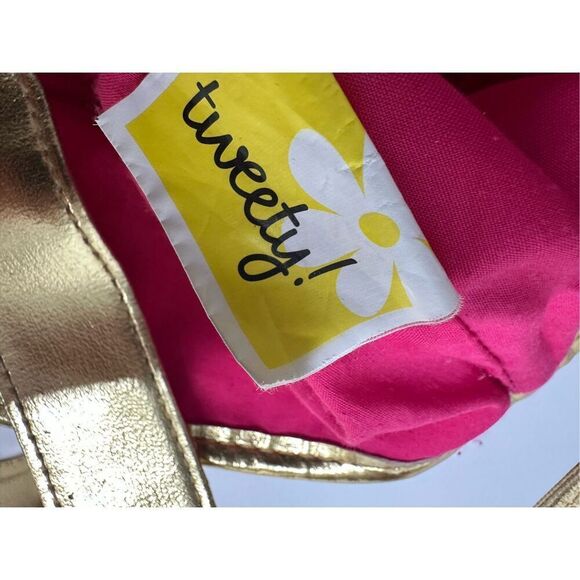 Y2K Tweety Bird Hot Pink Gold Terry Cloth Paradise Large Tote See Description - Picture 14 of 16